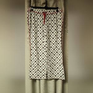 Harley-Davidson Black and White Polka Dot Pajama Pants
